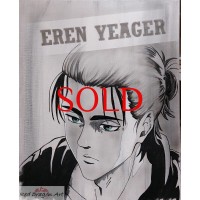 Attack on Titan Eren Yeager Canvas Painting