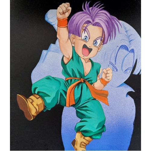Kid Trunks Canvas Board Painting 2