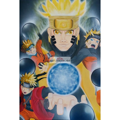 Naruto 6 ball Canvas Print