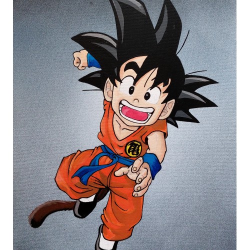 Son Goku Canvas Board Painting 2
