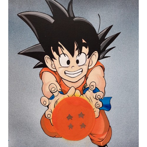 Son Goku Canvas Board Painting 3